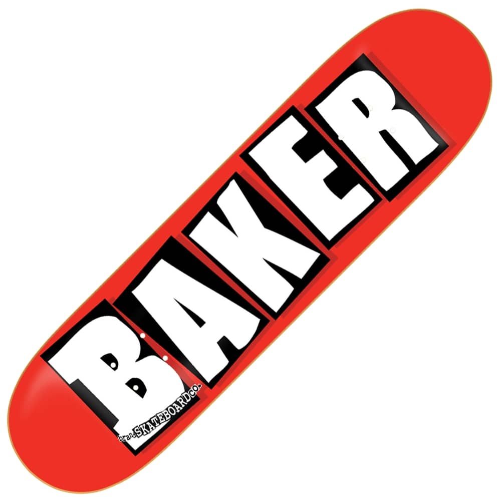 Skateboard 8.0 BAKER Complete BRAND LOGO WHT (red/white) Komplette